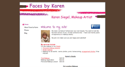 Desktop Screenshot of facesbykaren.com